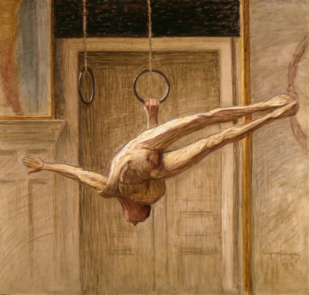 Eugène Jansson - Ginnasta agli anelli, Detroit Institute of Arts